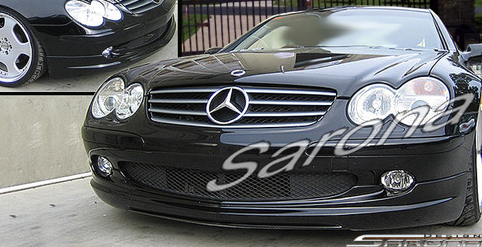 Custom Mercedes SL  Convertible Front Add-on Lip (2003 - 2008) - $550.00 (Part #MB-020-FA)